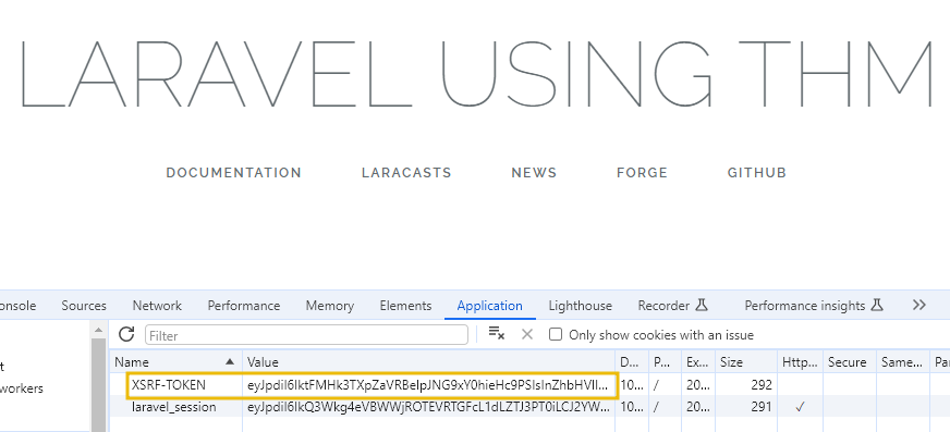 laravel encrypted cookie