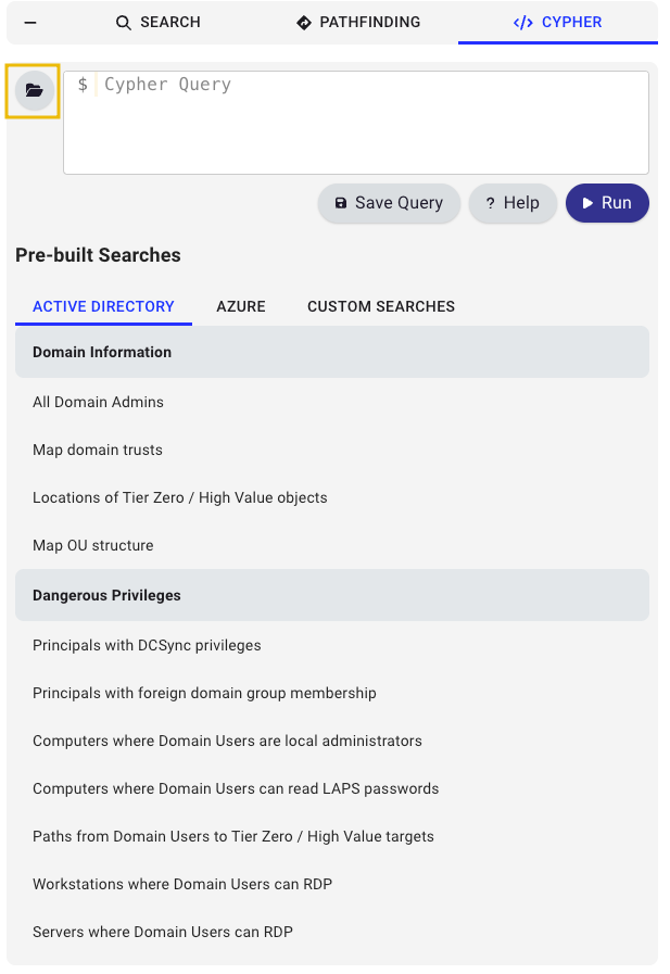 Built-in queries