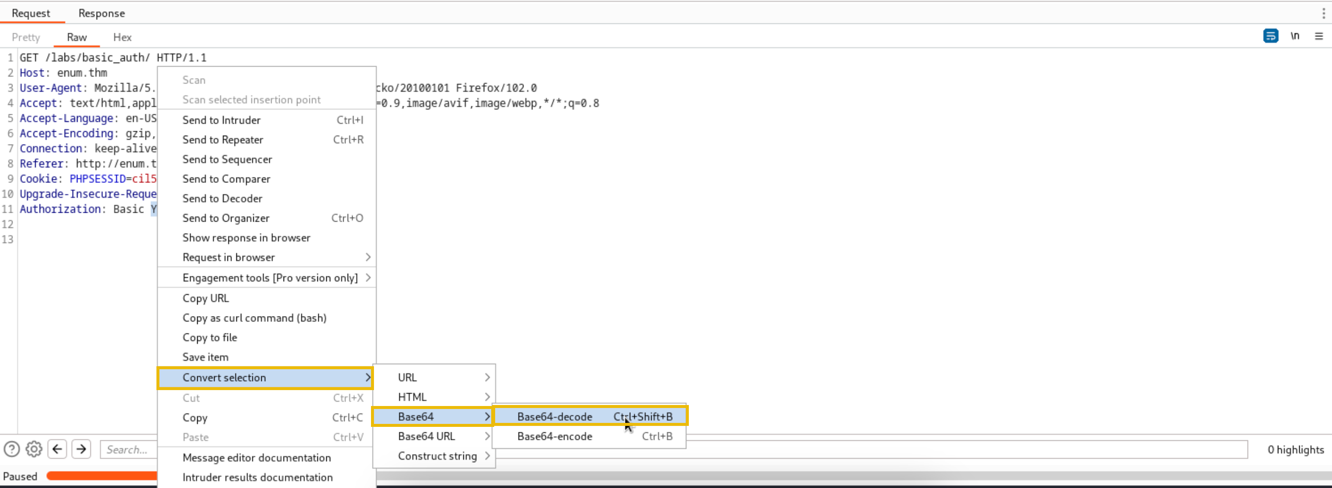 Decoding the payload of the successful request