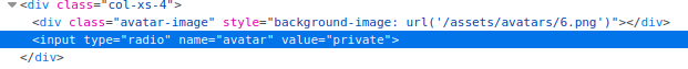 Editing the radio button value to private