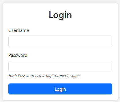 Login panel against whom we will launch brute-force attack.