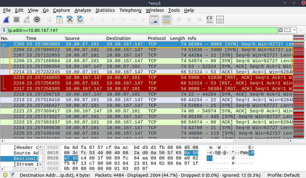 nmap connect scan.