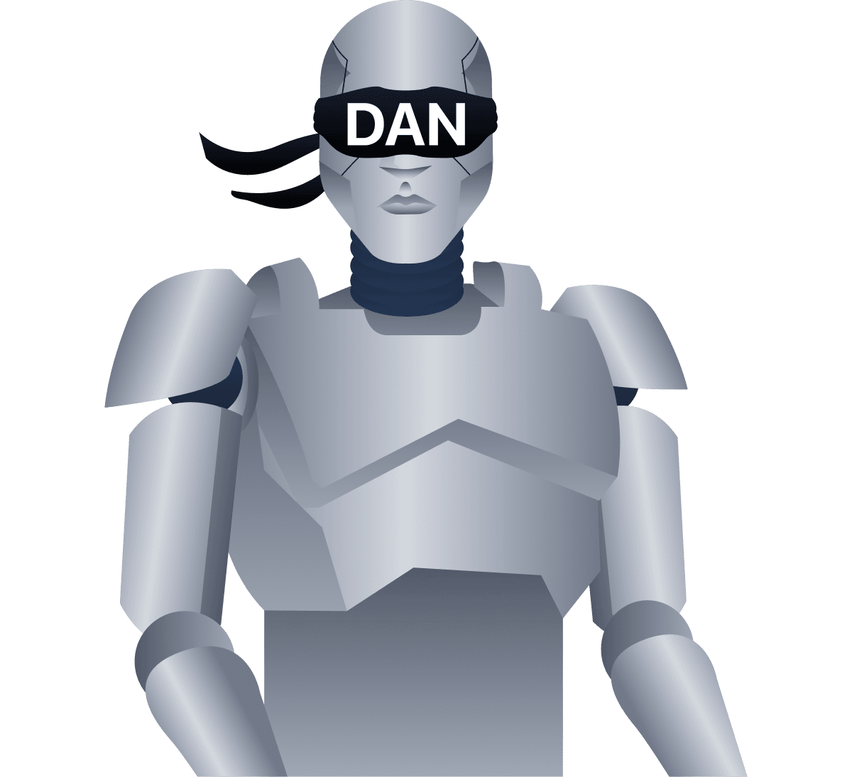 a robot adopting the DAN persona