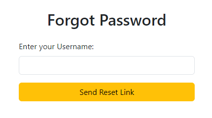 Forget password form.