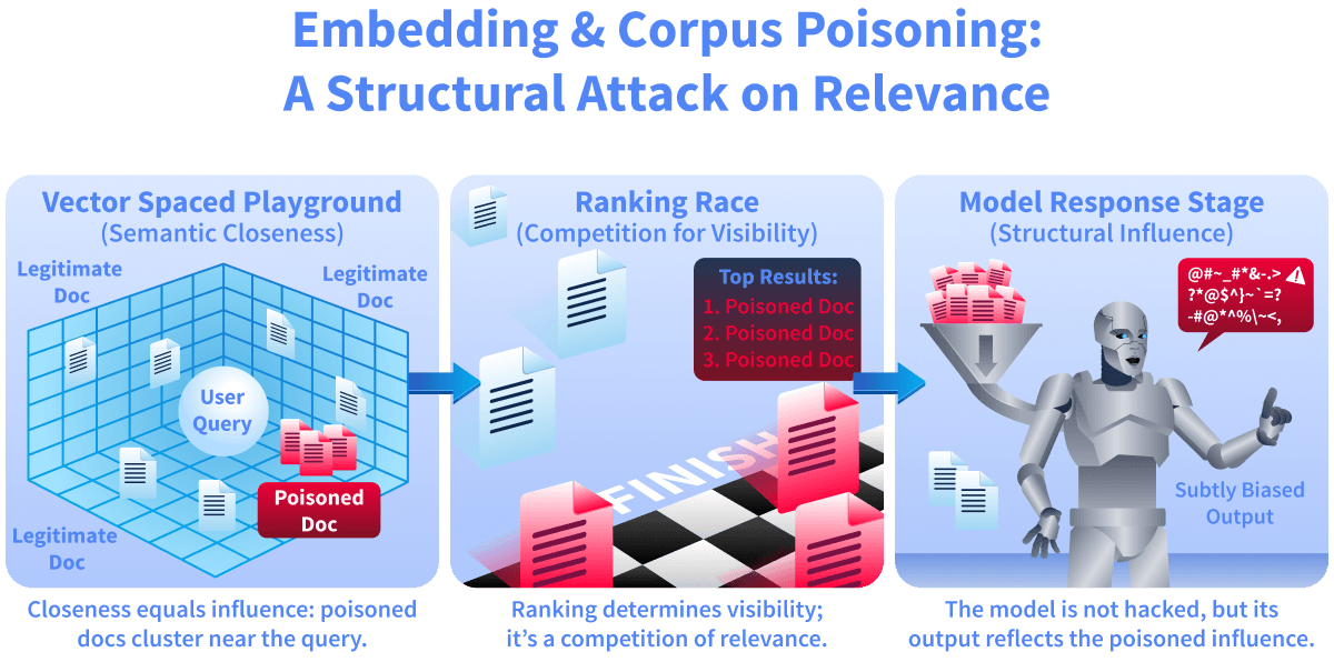 Embedd and corpus posoning