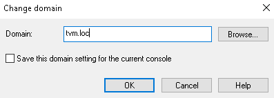 Change domain