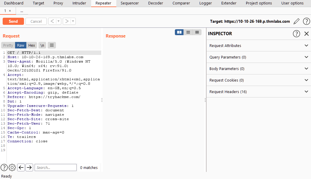 Request in the request view