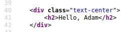 reflected name in the page source.