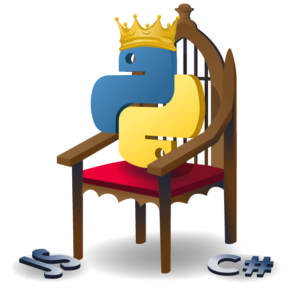 Python being chosen as the winning language.