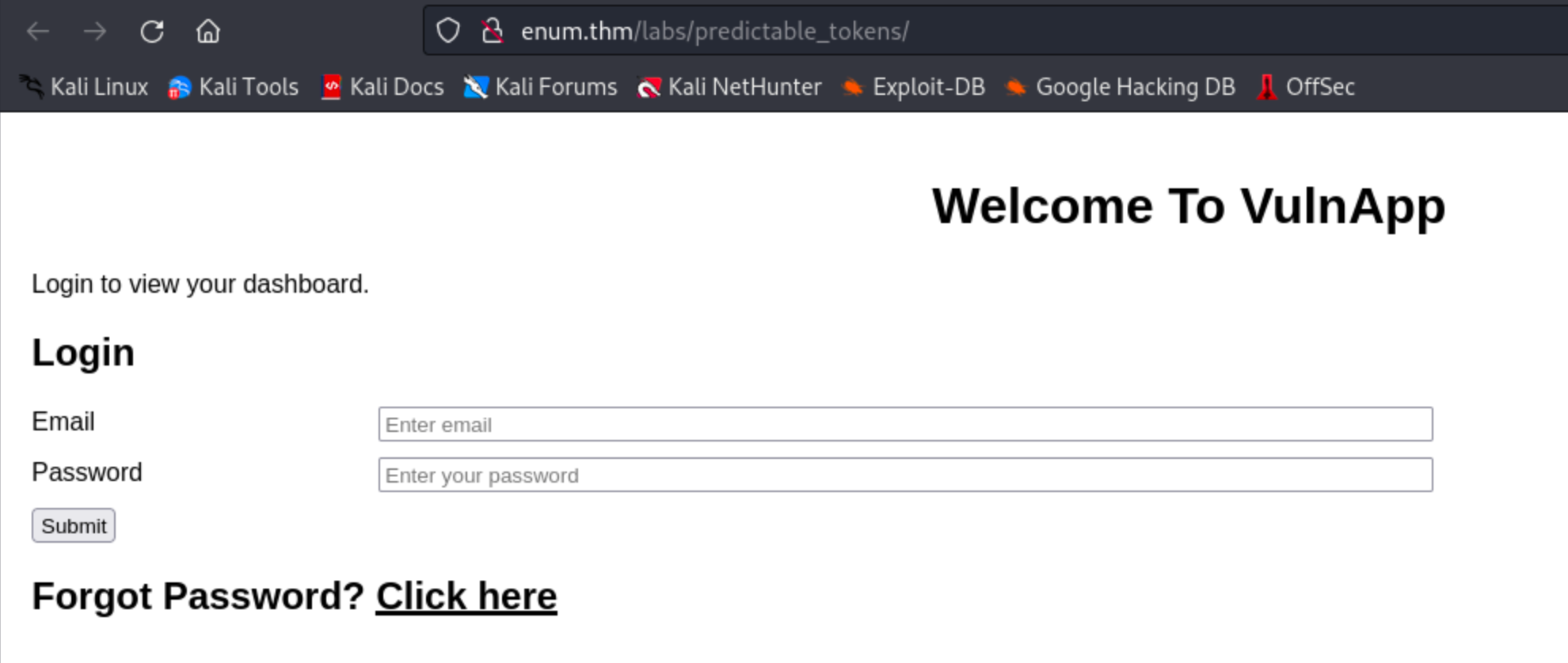 Predictable tokens login