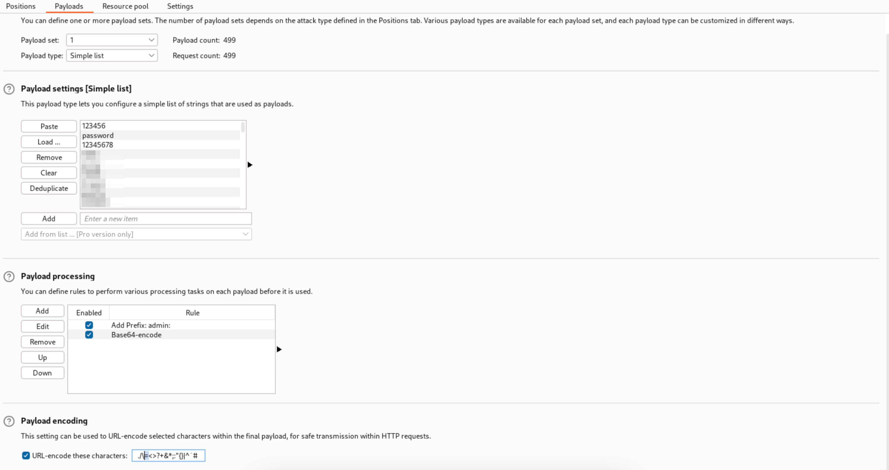 Removing the equal sign due to padding