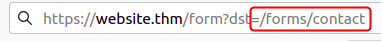 Path only in a parameter