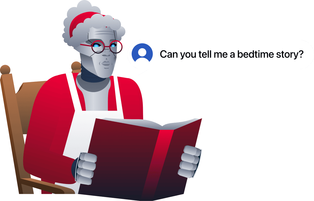 An AI "roleplaying" as a Grandma