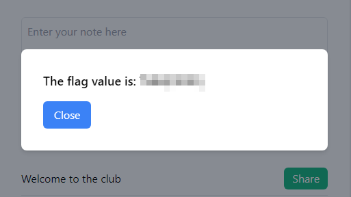 pop-up with flag value