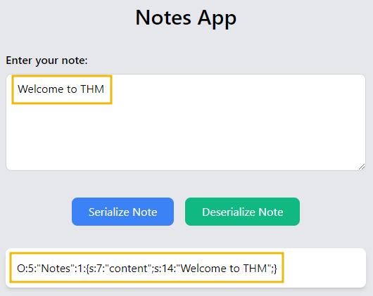 notes app in PHP