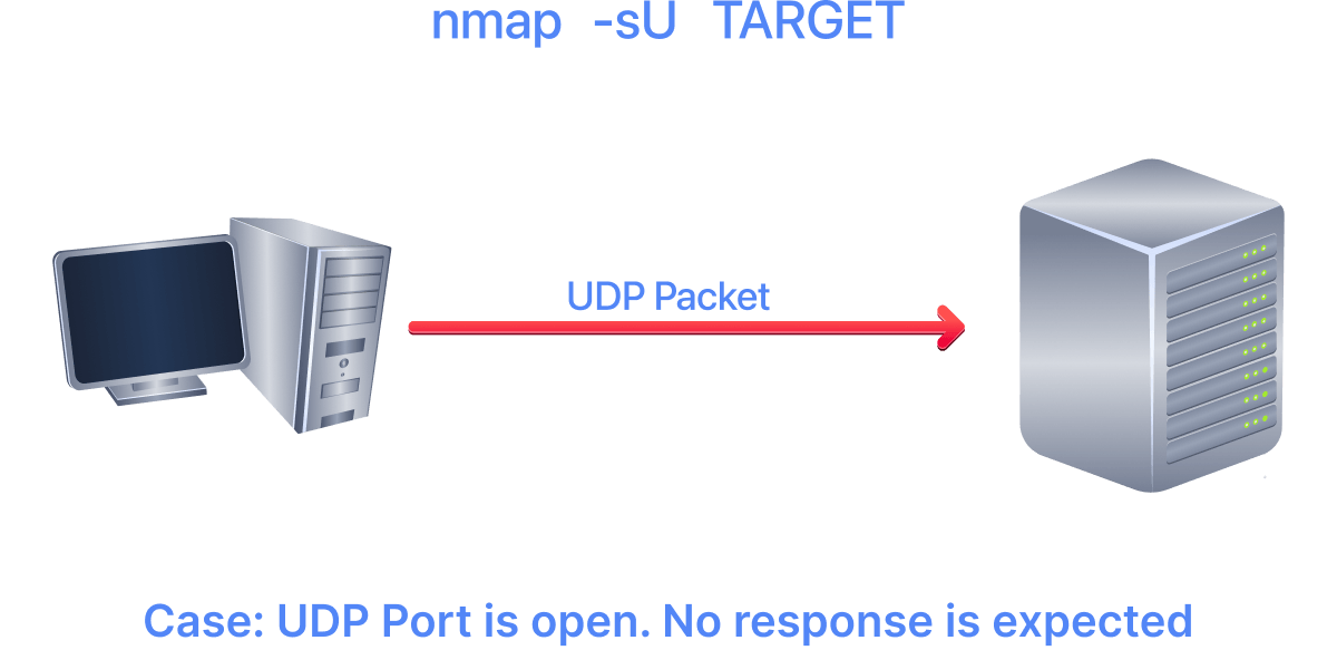 Using -sU option with nmap.