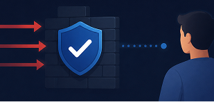 Mike adding a firewall rule illustration