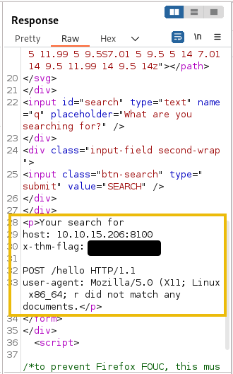 Leaked headers shown as search result