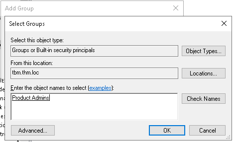 Check Names Product Admins