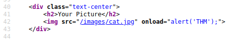Level Six inner.HTML option after XSS attack.